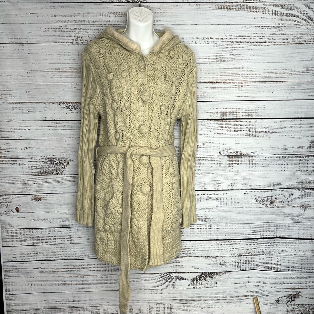 Lapis hooded cardigan sweater size XL